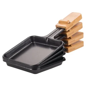 Boutique Acheter ❤️ Koenig Gril à Raclette Bamboo, 4er – Grils à Raclette ✨ 6