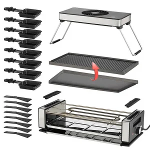 beauté Vente flash 💯 Unold Smokelesse Raclette Air 48785 – Grils à Raclette 😉 9