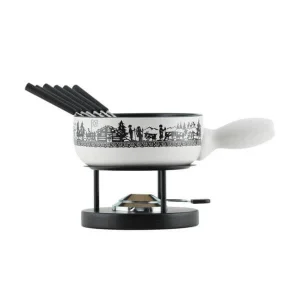 Vente flash 🎁 Kuhn Rikon Alpweide Set à Fondue Au Fromage à Induction 23 Cm – Kit De Fondue 🔥 Top ventes 6