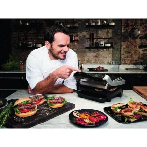 REMISE Nouveau ❤️ Tefal OptiGrill Elite GC750D Grille Intelligente – Gril De Contact 🎁 9