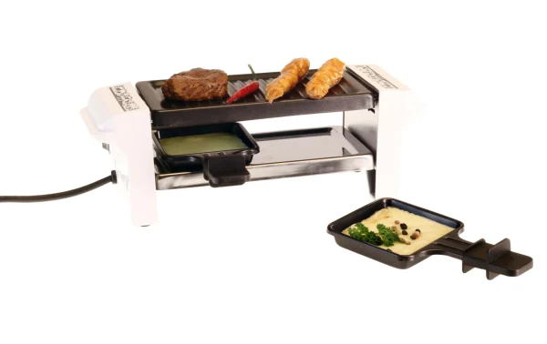 Livraison internationale Nouveau 👍 Nouvel Grill à Raclette Silhouette Blanc 2 Personnes – Grils à Raclette 😀 1