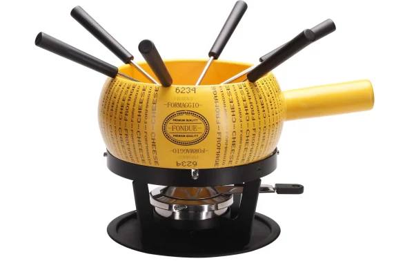 Nouvelle Collection Les meilleures critiques de 🎁 Nouvel Service à Fondue Au Fromage Parmino 9 Pièce/s, Jaune – Kit De Fondue ⭐ 1