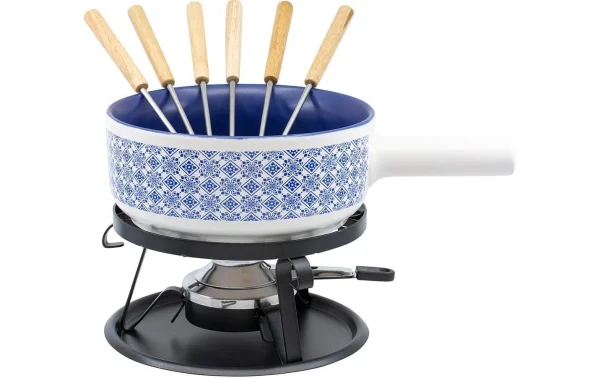 Les meilleures critiques de 🧨 Kadastar Service à Fondue Au Fromage Kacheln 9 Pièce/s, Bleu/Blanc – Kit De Fondue 😉 REMISE 1