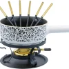 Offres 🤩 Kadastar Service à Fondue Au Fromage Floral 9 Pièce/s, Noir – Kit De Fondue 🧨 vente à bas prix 7