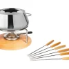 Officielle Meilleur prix 🎁 Stöckli Service à Fondue à La Viande Säntis 9 Pièce/s, Acier Inoxydable – Kit De Fondue ✔️ 5