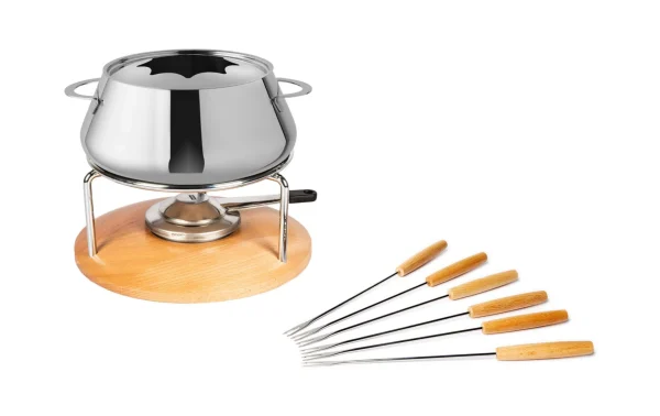Officielle Meilleur prix 🎁 Stöckli Service à Fondue à La Viande Säntis 9 Pièce/s, Acier Inoxydable – Kit De Fondue ✔️ 1