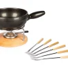 Sortie 🔥 Stöckli Service à Fondue Au Fromage Säntis 9 Pièce/s, Brun Clair/Noir – Kit De Fondue 😉 remise en ligne 7