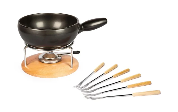 Sortie 🔥 Stöckli Service à Fondue Au Fromage Säntis 9 Pièce/s, Brun Clair/Noir – Kit De Fondue 😉 remise en ligne 1