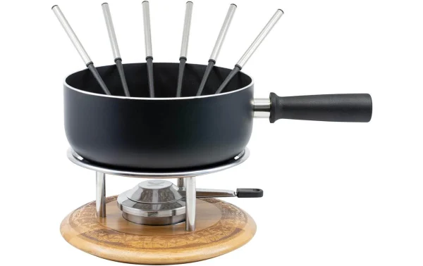 Sortie 🥰 Kadastar Service à Fondue Au Fromage Alpenwiese 9 Pièce/s, Noir – Kit De Fondue 😍 design à la mode 1