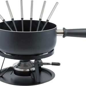 Satisfait ou Remboursé Nouveau 🤩 Kadastar Service à Fondue Au Fromage Royal 22 Pièce/s, Noir – Kit De Fondue 😀 9
