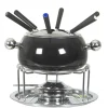 marque pas cher Nouveau ✔️ Nouvel Service à Fondue à La Viande Noir 9 Pièce/s, Noir/Argenté – Kit De Fondue 🥰 5