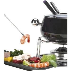 marque pas cher Nouveau ✔️ Nouvel Service à Fondue à La Viande Noir 9 Pièce/s, Noir/Argenté – Kit De Fondue 🥰 9
