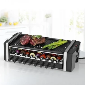 magasin Budget 🌟 MAXXMEE Grill à Raclette 3en1, 1200W 6 Personnes – Grils à Raclette 😉 7