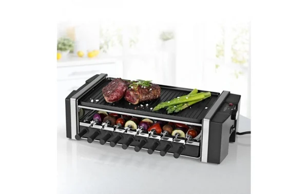 magasin Budget 🌟 MAXXMEE Grill à Raclette 3en1, 1200W 6 Personnes – Grils à Raclette 😉 3