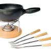 luxe soldes Meilleur prix 🔔 Stöckli Service à Fondue Au Fromage Säntis 6 Pièce/s, Brun Clair/Noir – Kit De Fondue 😉 7
