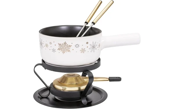 Offres ✔️ Kadastar Service à Fondue Au Fromage Sparkling Winter E16 5 Pièce/s, Noir/Blanc – Kit De Fondue 🎉 à prix d'occasion 1
