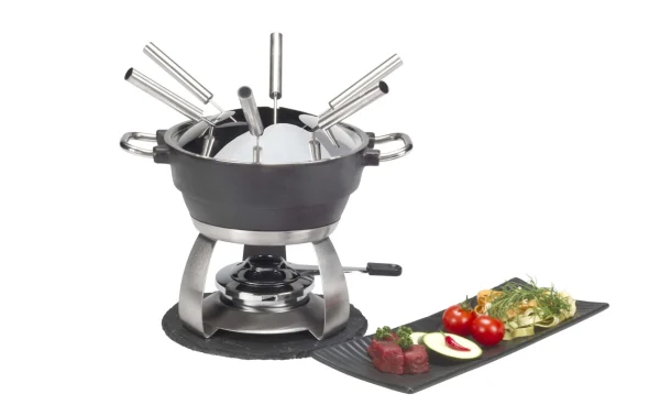 Offres 🛒 Nouvel Service à Fondue à La Viande Chelsea 9 Pièce/s, Anthracite/Argenté – Kit De Fondue 😍 magasin pour 1