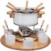 Budget ⭐ Nouvel Service à Fondue à La Viande Larissa 23 Pièce/s, Brun/Blanc – Kit De Fondue 👍 site officiel 8