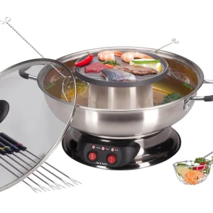 Acheter ✔️ Nouvel Service à Fondue à La Viande Gourmet Pot 16 Pièce/s, Argenté – Kit De Fondue 💯 Retour Facile et Gratuit 6