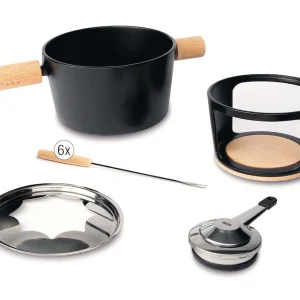 soldes pas cher Tout neuf 🔥 Stöckli Service à Fondue à La Viande Titlis 8 Pièce/s, Brun Clair/Noir – Kit De Fondue 💯 7