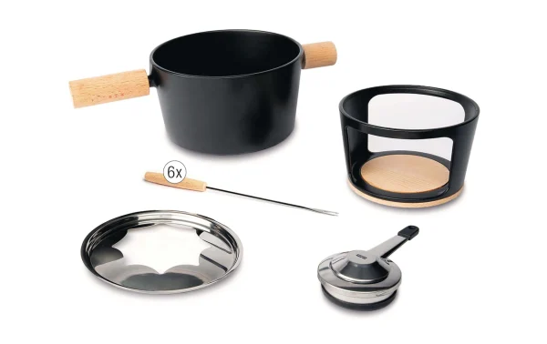 soldes pas cher Tout neuf 🔥 Stöckli Service à Fondue à La Viande Titlis 8 Pièce/s, Brun Clair/Noir – Kit De Fondue 💯 3