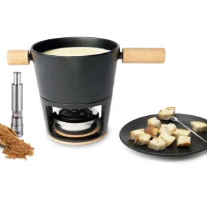 soldes pas cher Tout neuf 🔥 Stöckli Service à Fondue à La Viande Titlis 8 Pièce/s, Brun Clair/Noir – Kit De Fondue 💯 9