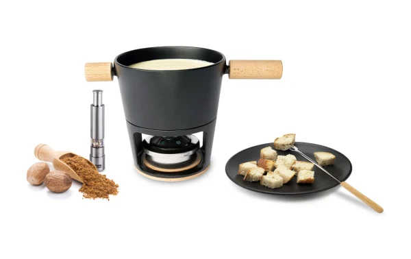 soldes pas cher Tout neuf 🔥 Stöckli Service à Fondue à La Viande Titlis 8 Pièce/s, Brun Clair/Noir – Kit De Fondue 💯 4